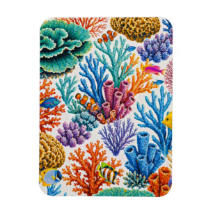Magnet Flexible Récif de corail coloré poisson tropical