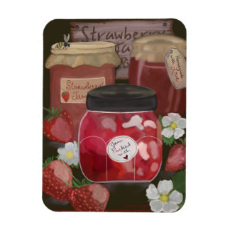 Magnet Flexible Récolte sucrée : Confitures de confiture de fraise