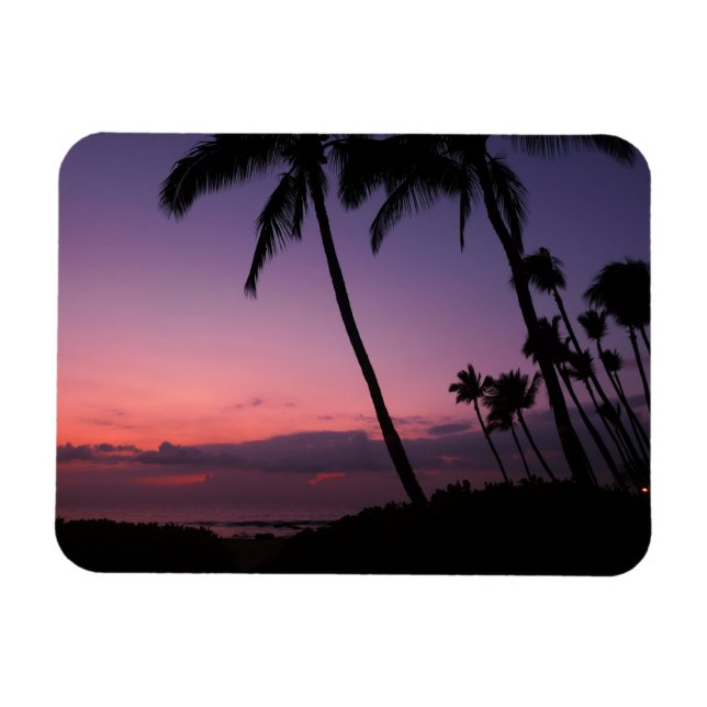 Magnet Flexible Rectangle magnétique du coucher de soleil tropical (Horizontal)