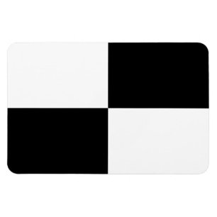 Magnet Flexible Rectangles noirs et blancs
