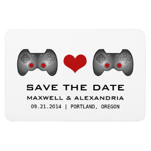 Magnet Flexible Red Cute Gamer Enregistrer l'aimant de date