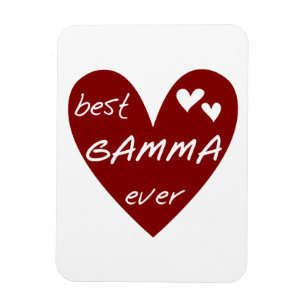 Magnet Flexible Red Heart Meilleur Gamma Jamais Cadeaux