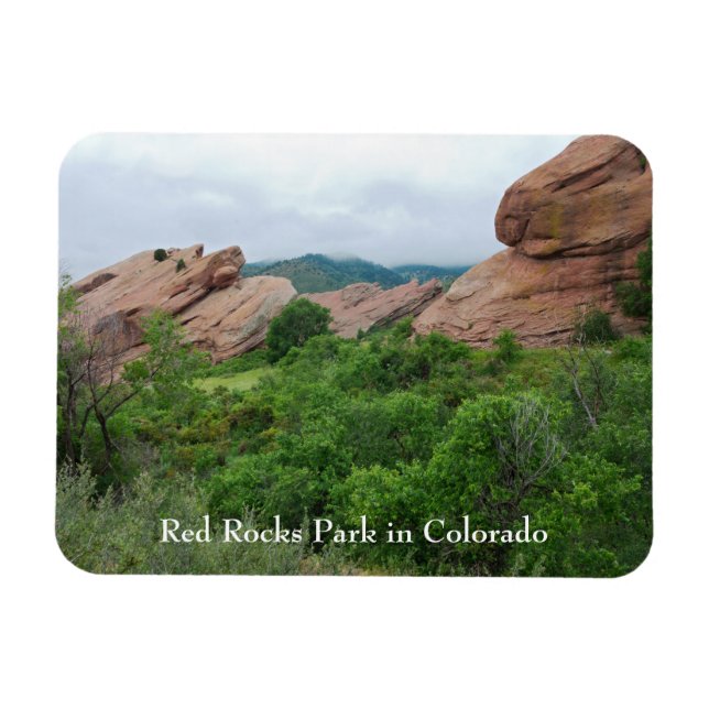 Magnet Flexible Red Rocks Ridge Mountains et Valley (Horizontal)