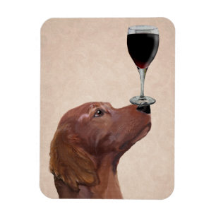 Magnet Flexible Red Setter Chien Au Vin 2