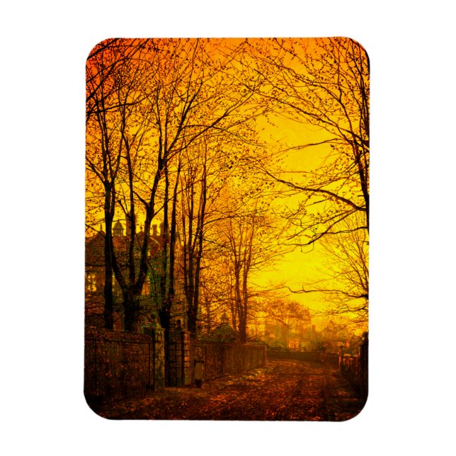 Magnet Flexible Reflets d'octobre de John Atkinson Grimshaw (Vertical)