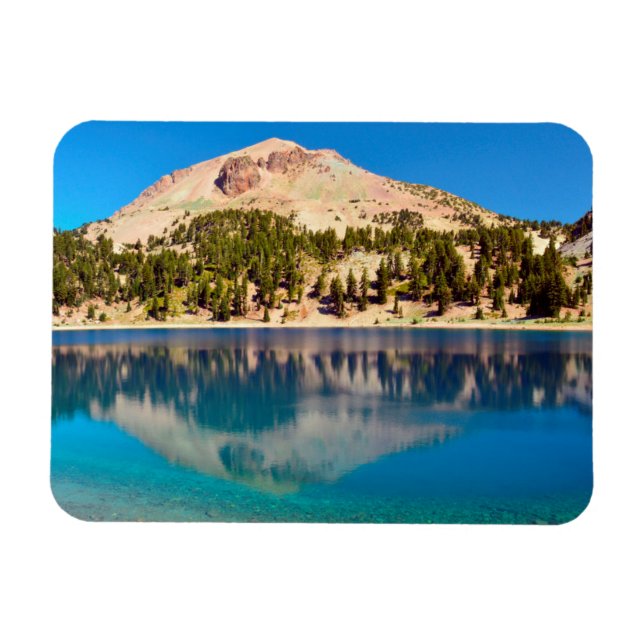 Magnet Flexible Reflets sur le lac Helen, Lassen Volcanic (Horizontal)