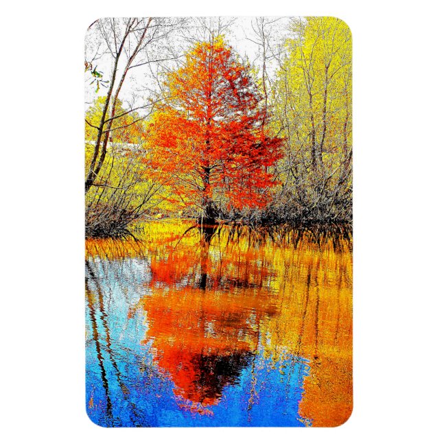 Magnet Flexible Réflexion d'un arbre (Vertical)