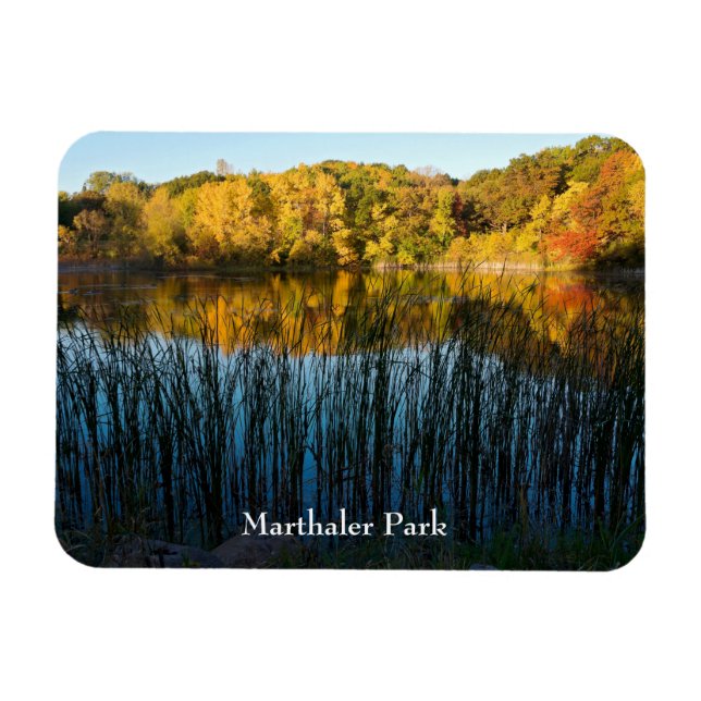 Magnet Flexible Réflexions d'automne du parc Marthaler (Horizontal)