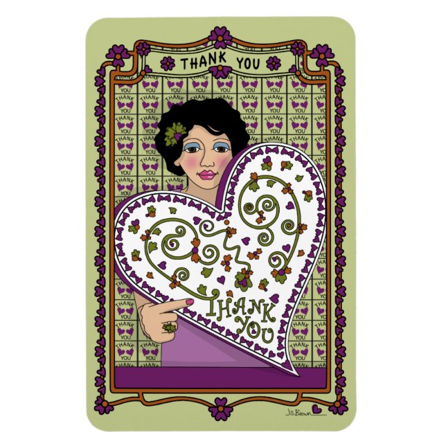 Magnet Flexible Réfrigérateur Merci_A_4x6 (Vertical)