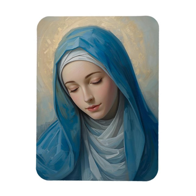 Magnet Flexible Réfrigérateur plié Blue Vierge Mary Sympathy (Vertical)