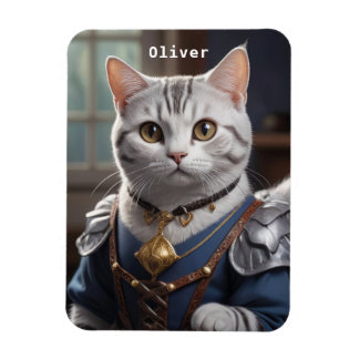 Magnet Flexible Regal Chevalier Américain Shorthair Chat Majestic