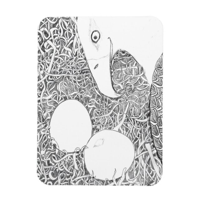 MAGNET FLEXIBLE REGARDER ET ATTENDRE QUE LES OEUFS S'ATTACHENT (Vertical)