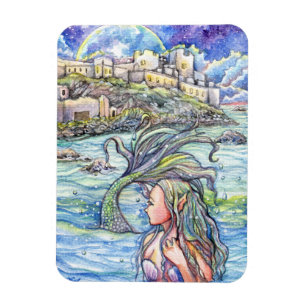 Magnet Flexible Regarder l'Imaginaire Mermaid Art