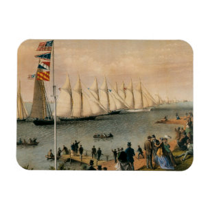 Magnet Flexible Régate maritime vintage du New York Yacht Club