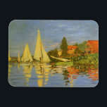 Magnet Flexible Regatta à Argenteuil par Claude Monet<br><div class="desc">Regatta à Argenteuil (1872) de Claude Monet est une vintage impressionnisme peinture marine d'art. Vous pouvez voir le reflet des voiliers dans l'eau du lac. Un paysage marin maritime avec un yacht ou une course en bateau sur une journée ensoleillée de saison estivale. À propos de l'artiste : Claude Monet...</div>