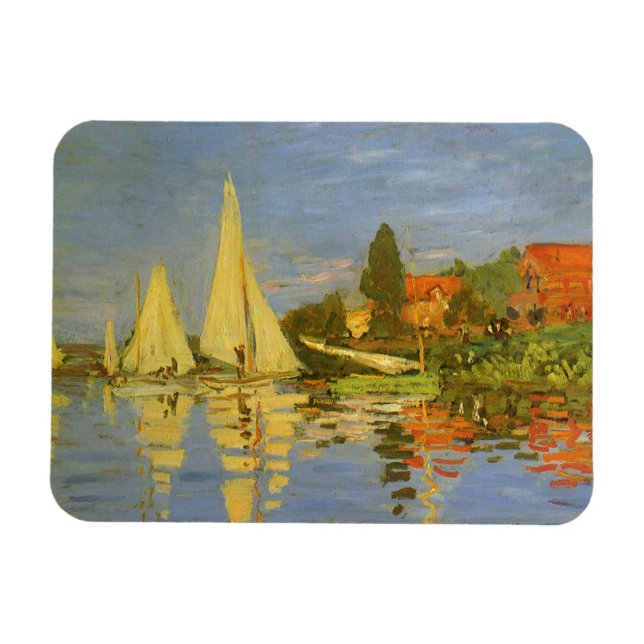 Magnet Flexible Regatta à Argenteuil par Claude Monet (Horizontal)