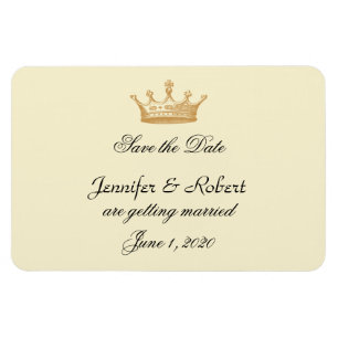 Magnet Flexible Regency de la Couronne en mariage d'ivoire d'or En