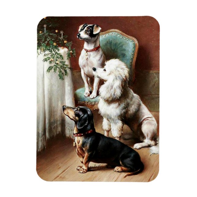 Magnet Flexible Reichert - Une retraite de Noël, peinture, (Vertical)