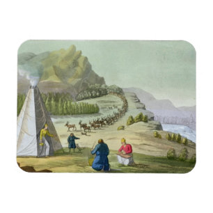 Magnet Flexible Reindeer d'élevage, Laponie, assiette 47 de 'Le Co