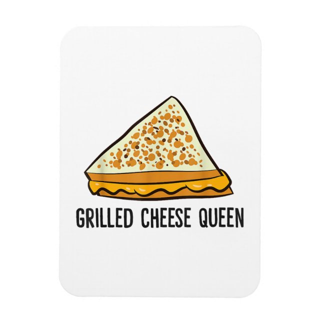 Magnet Flexible Reine de Fromage Grillé Drôle Fromage Grillé  (Vertical)