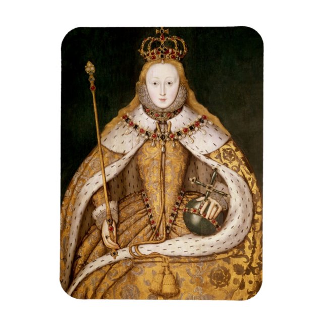 Magnet Flexible Reine Elizabeth I à Coronation Robes (Vertical)