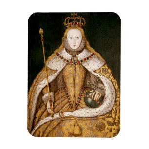 Magnet Flexible Reine Elizabeth I en Robes de couronnement