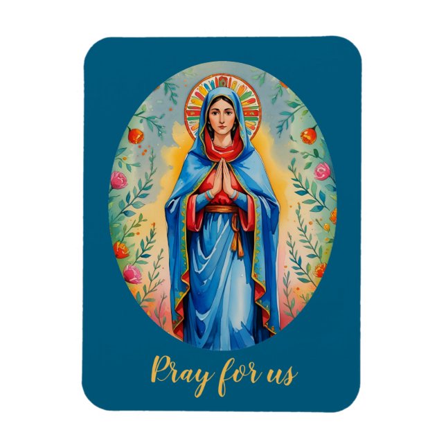 Magnet Flexible Religieux Catholique Marie (Vertical)