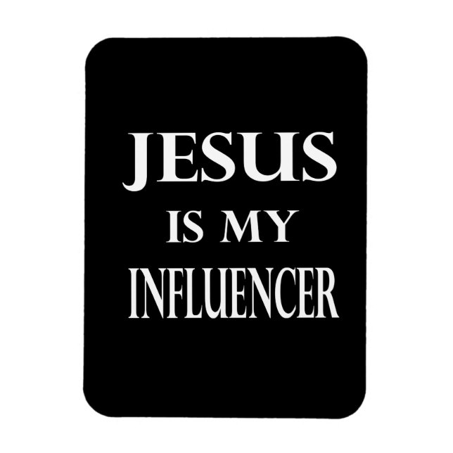 Magnet Flexible Religion - Jésus est mon influenceur (Vertical)