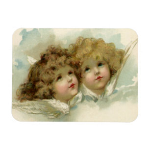 Magnet Flexible Religion vintage, anges victoriens dans les nuages