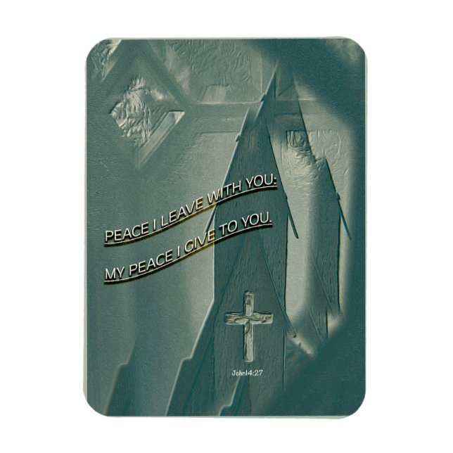 Magnet Flexible Religious Christian faith Peace I Leave with You  (Vertical)