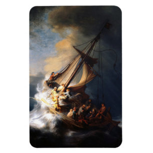 Magnet Flexible Rembrandt Van Rijn Christ dans la mer de tempête