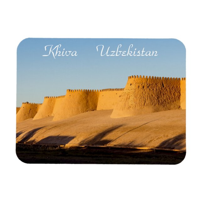 Magnet Flexible Rempart de la ville de Khiva - Ouzbékistan (Horizontal)