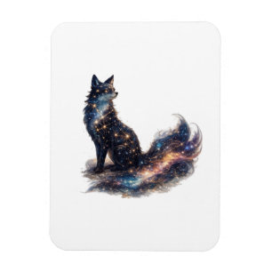 Magnet Flexible Renard Céleste Animal de Fantaisie Cosmique