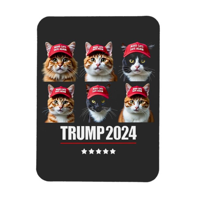 Magnet Flexible Rendre les chats en sécurité à l'élection de Maga  (Vertical)