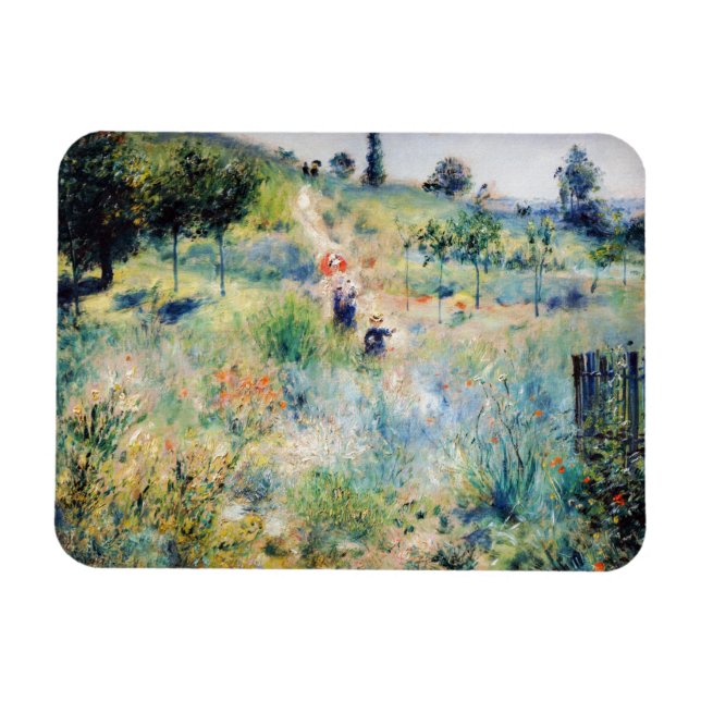 Magnet Flexible Renoir - Chemin montant dans les hautes herbes (Horizontal)