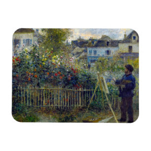 Magnet Flexible Renoir - Claude Monet Peinture dans son jardin