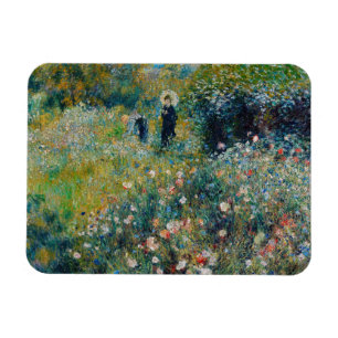 Magnet Flexible Renoir - Femme au parasol dans un jardin