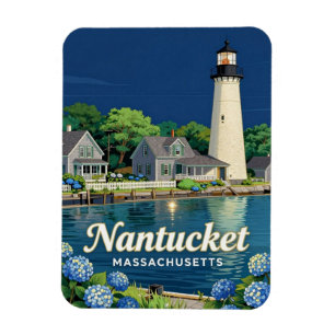 Magnet Flexible Repère de voyage côtier de l'île de Nantucket 🌊