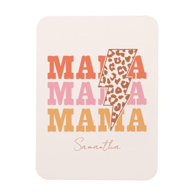 Magnet Flexible Répétition Rustique "Mama" (Vertical)