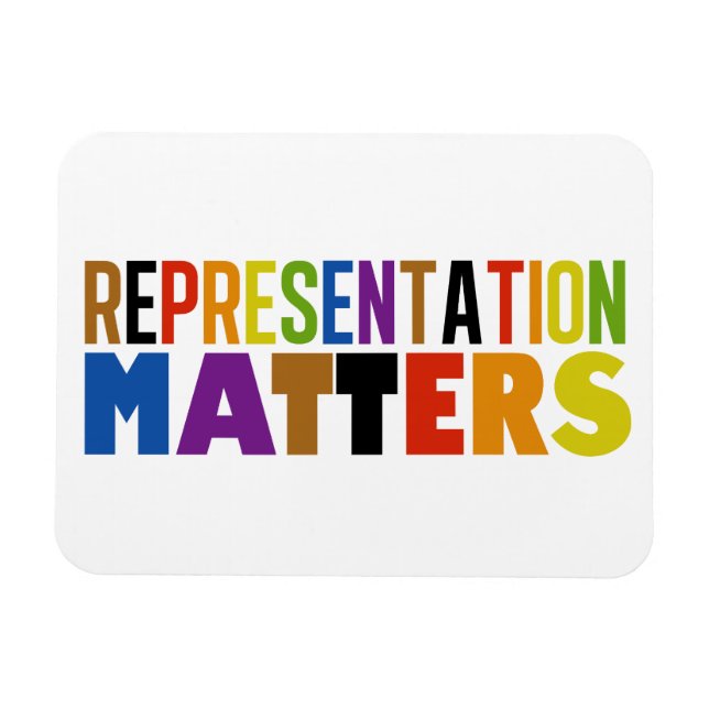 Magnet Flexible Representation Matters Rainbow Diversity Card (Horizontal)