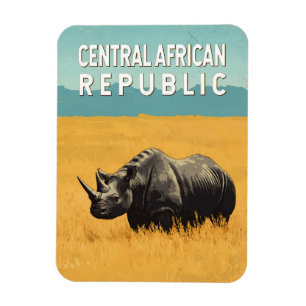 Magnet Flexible République centrafricaine Illustration Art Voyage