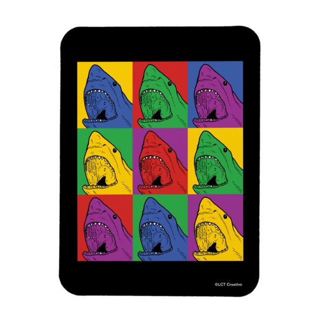 Magnet Flexible Requin Pop Art (Vertical)