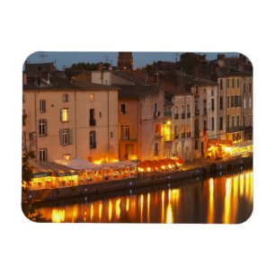 Magnet Flexible Restaurants le long de la rivière l'Hérault. L'Hér