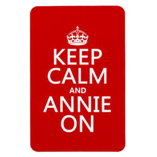 Magnet Flexible Restez calme et Annie allumé