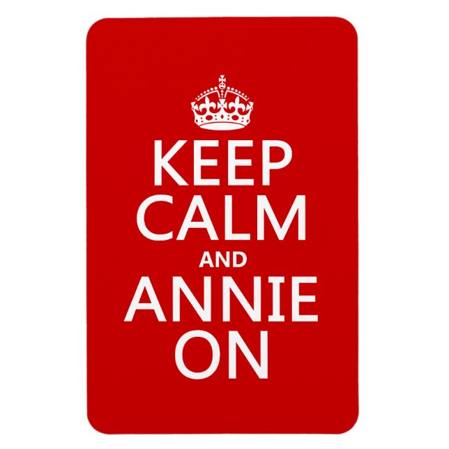 Magnet Flexible Restez calme et Annie allumé (Vertical)