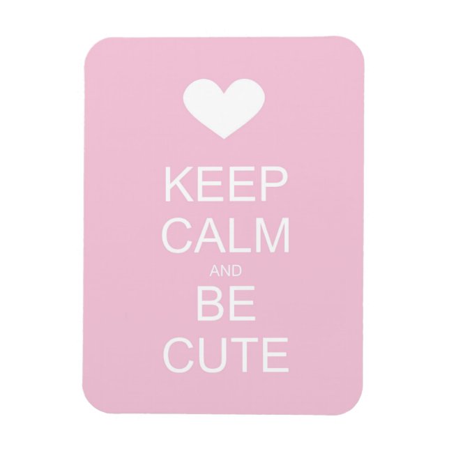 Magnet Flexible restez calme et soyez mignons (Vertical)