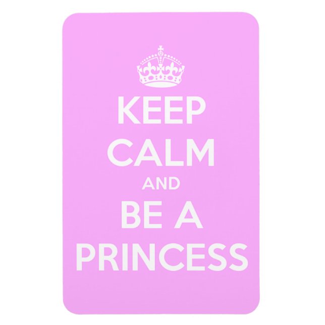 Magnet Flexible Restez calme et soyez princesse (Vertical)