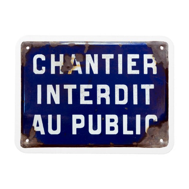 Magnet Flexible Restez en dehors ! (Horizontal)