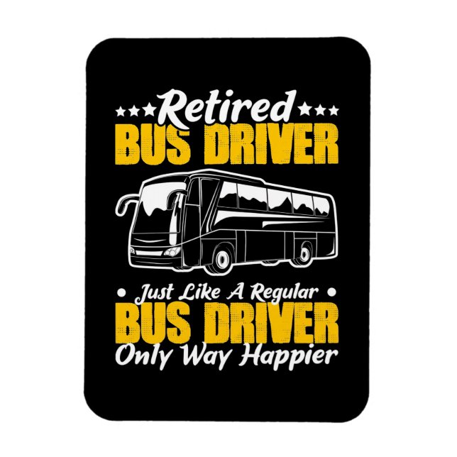 Magnet Flexible Retired Bus Driver (Vertical)