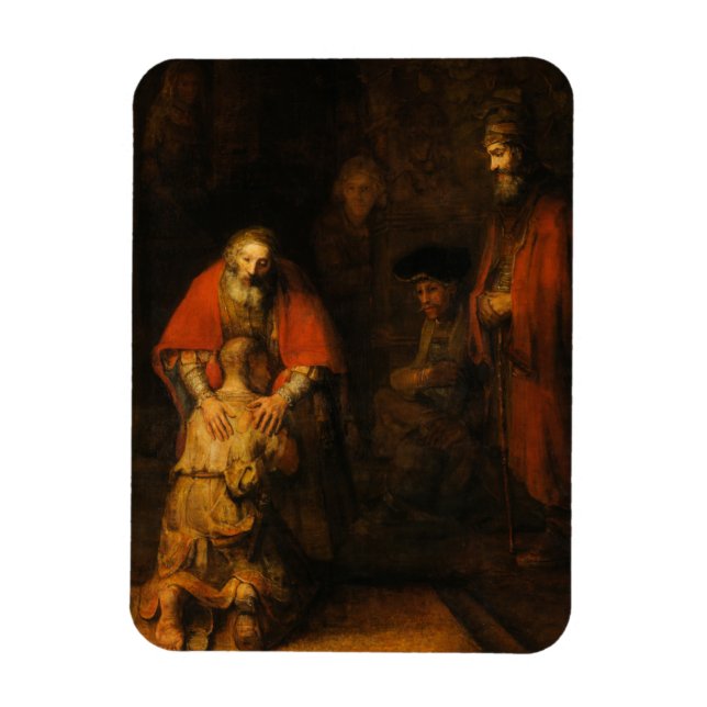 Magnet Flexible Retour du fils prodigue par Rembrandt van Rijn (Vertical)